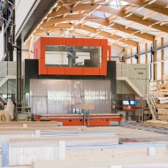 Giant CNC machine in the workshop on Bischofszellerstrasse