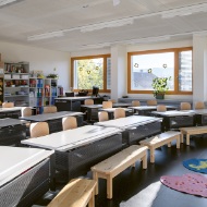 Light-filled classrooms promote learning in the timber modules