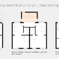 Plans for each floor Modular Timber Loft