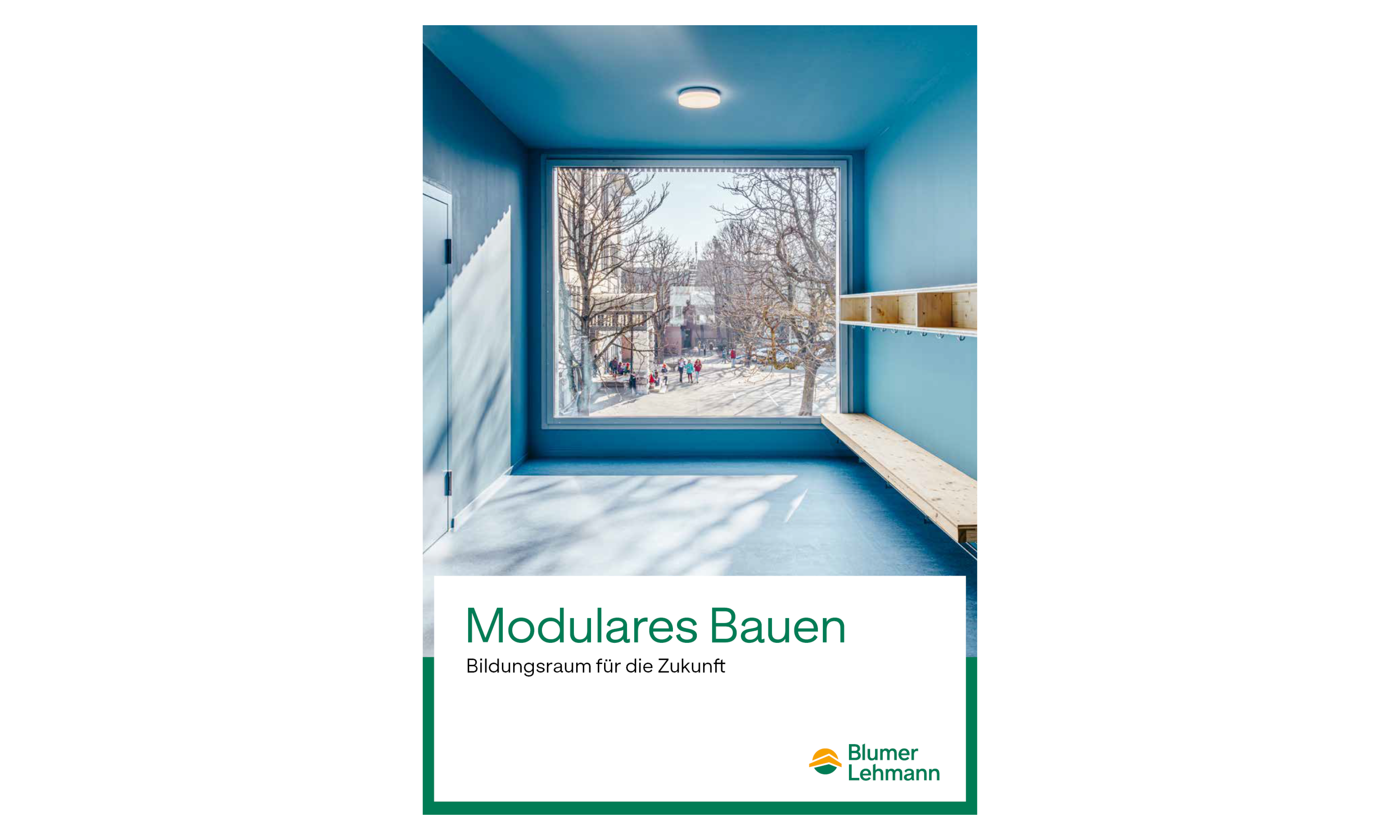 Brochure: Modular construction – Educational space for the future by Blumer Lehmann