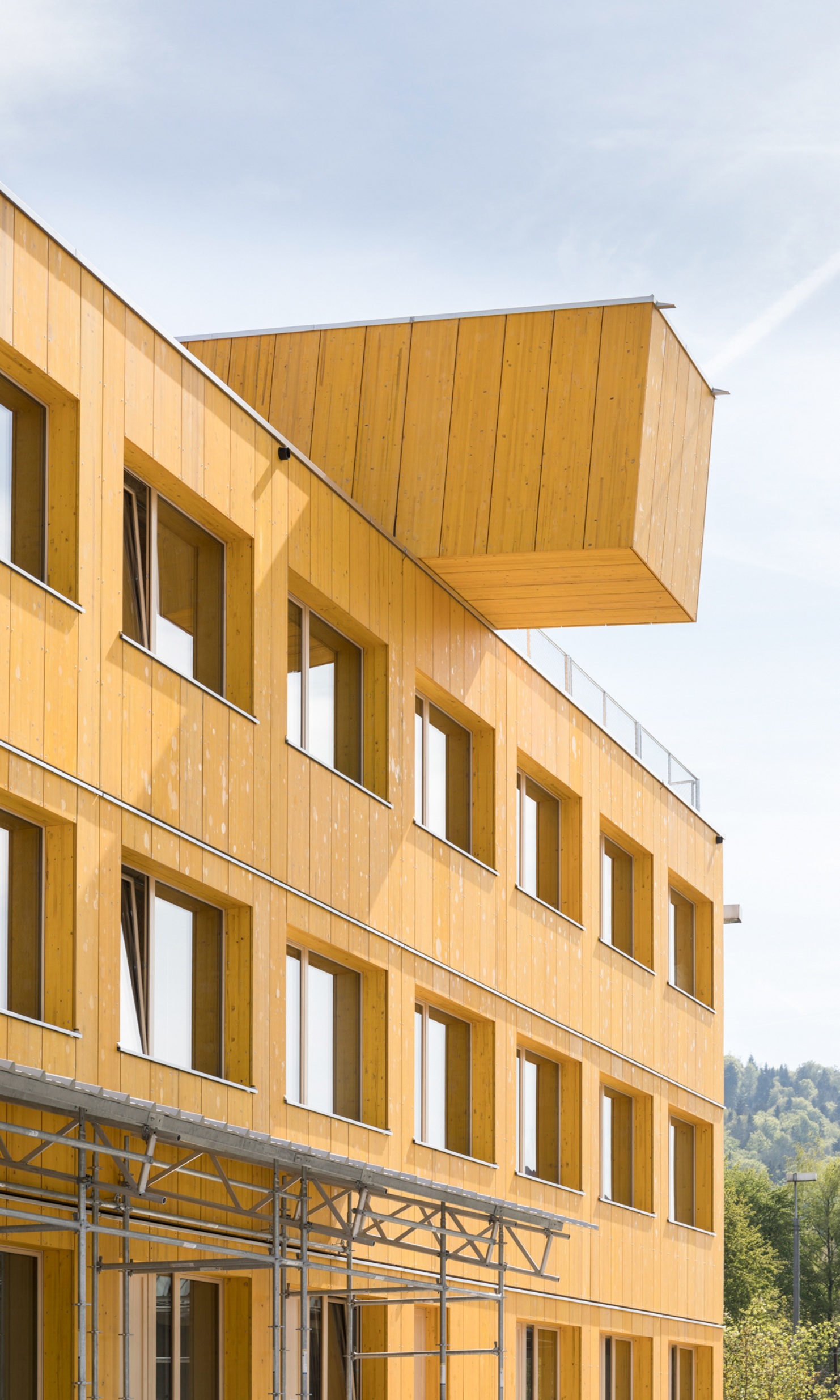 Facade view of the Lattich building in St. Gallen