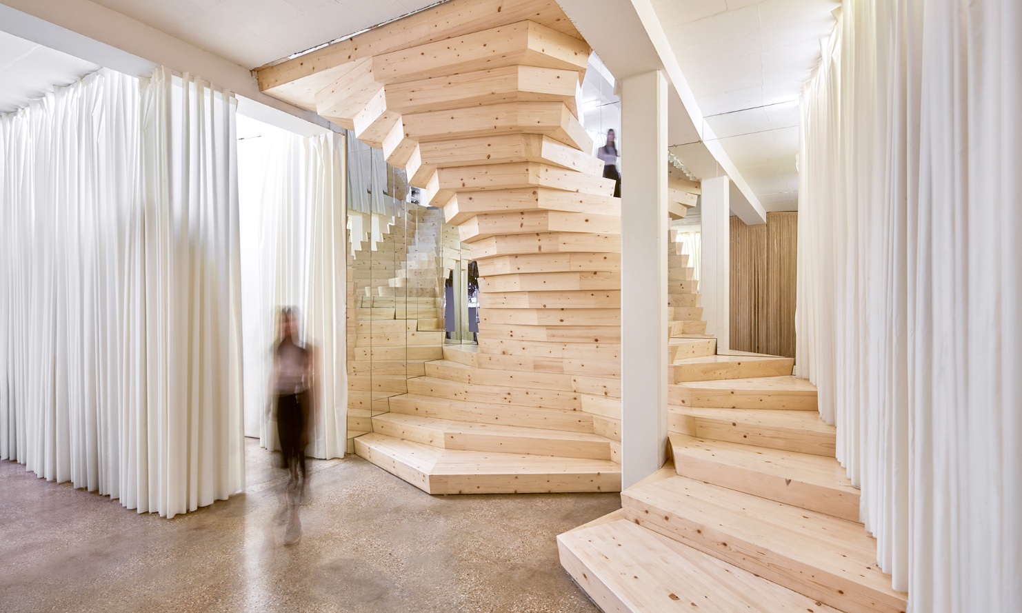 The Acme Architecture and Design offices in London feature a unique staircase.