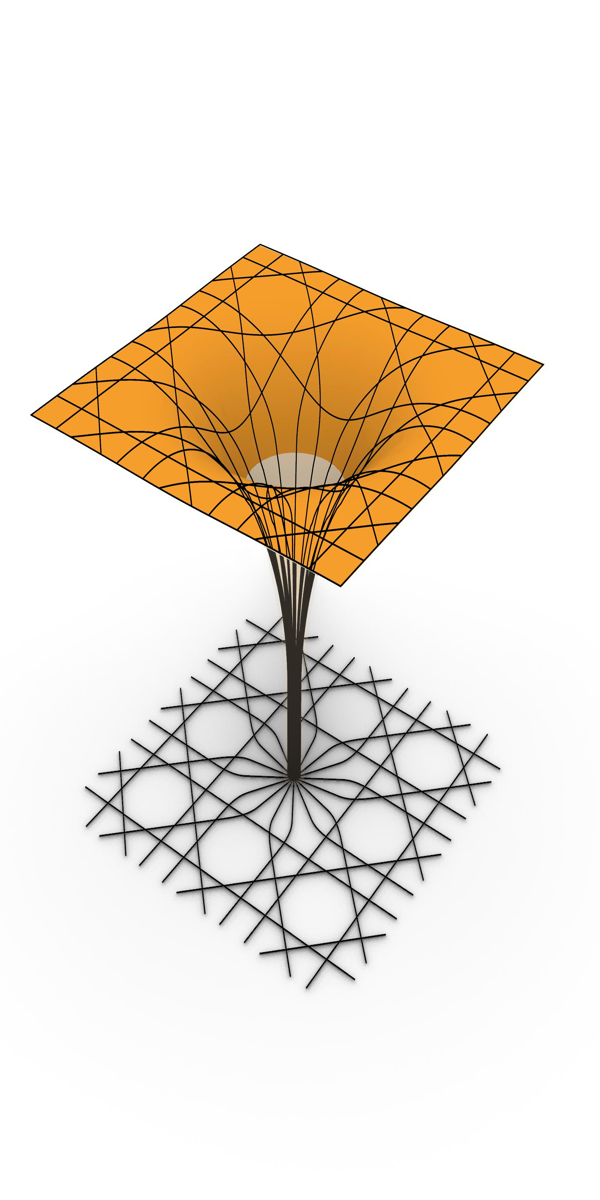 In the parametric model, the axes are projected onto the space