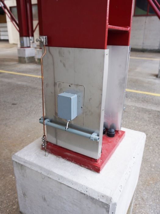 Weighing by means of strain gauges of the Frauenfeld grit silo