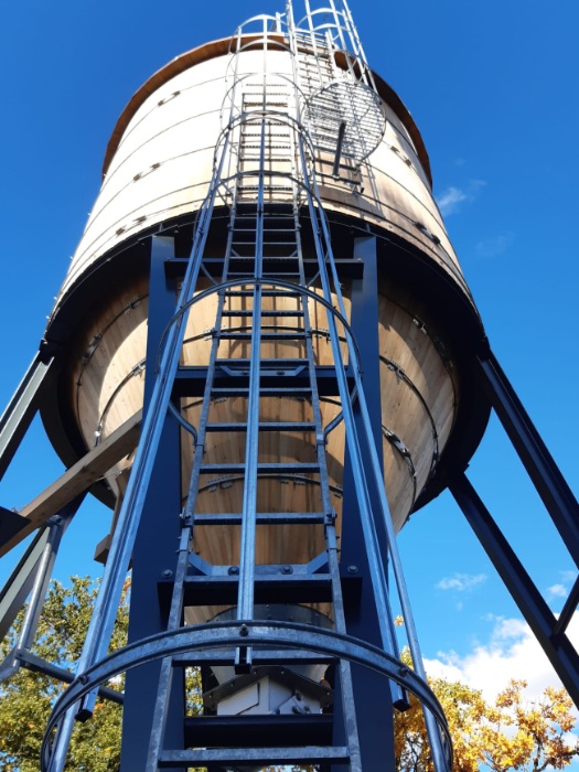 Echelle d'accès en acier galvanisé à chaud du silo à bois de Rüti ZH