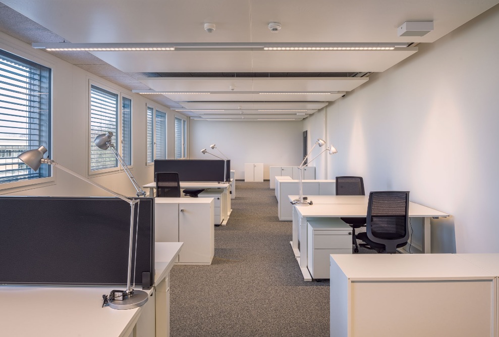 Shared office in the temporary UNIL building.<br/><br/>